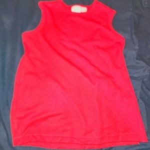 Bon Worth S female sleeveless red blouse.